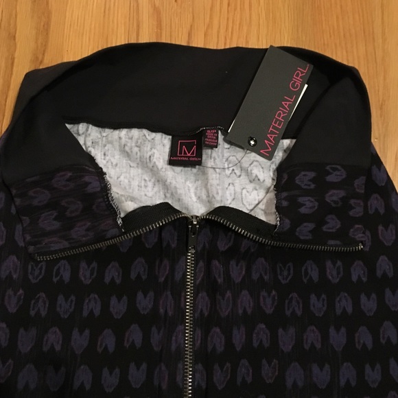 black print zipped mini skirt - Picture 4 of 4